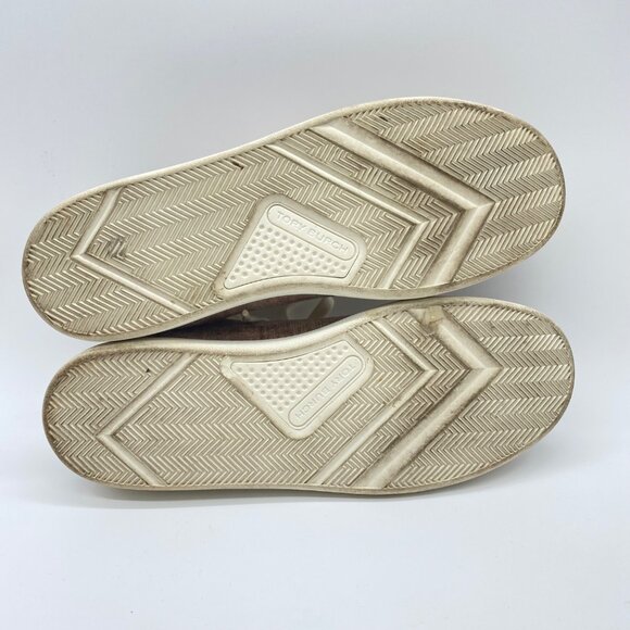 Tory Burch Women's Size 9 Howell Court Textured Velvet Sneakers Shoes Mauve Pink - Picture 8 of 11